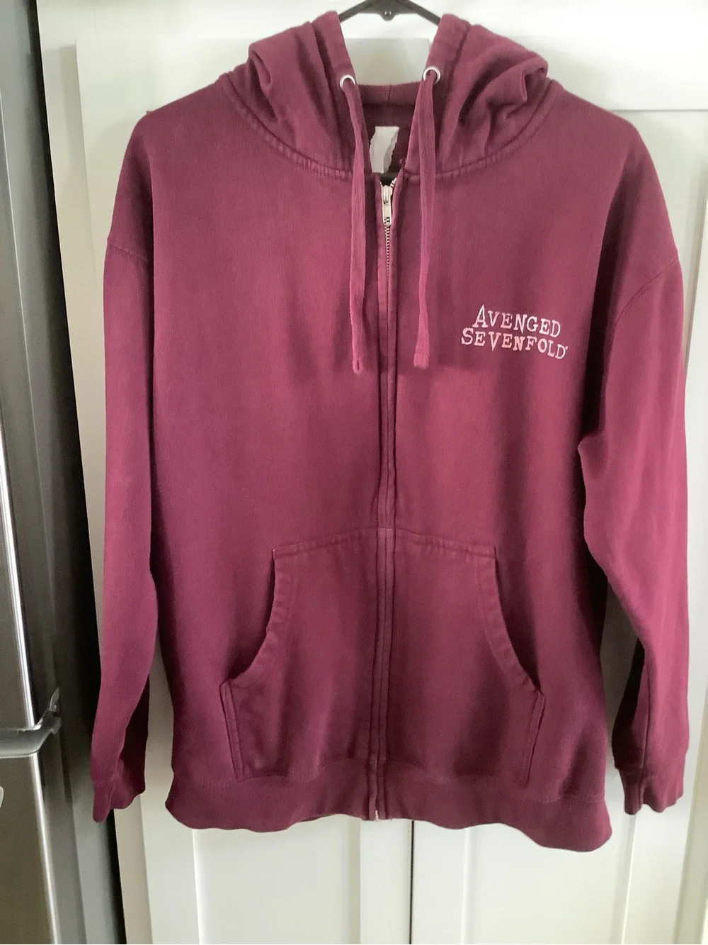 AVENGED SEVENFOLD Men's Maroon Med.Hoodie Sweatshirt